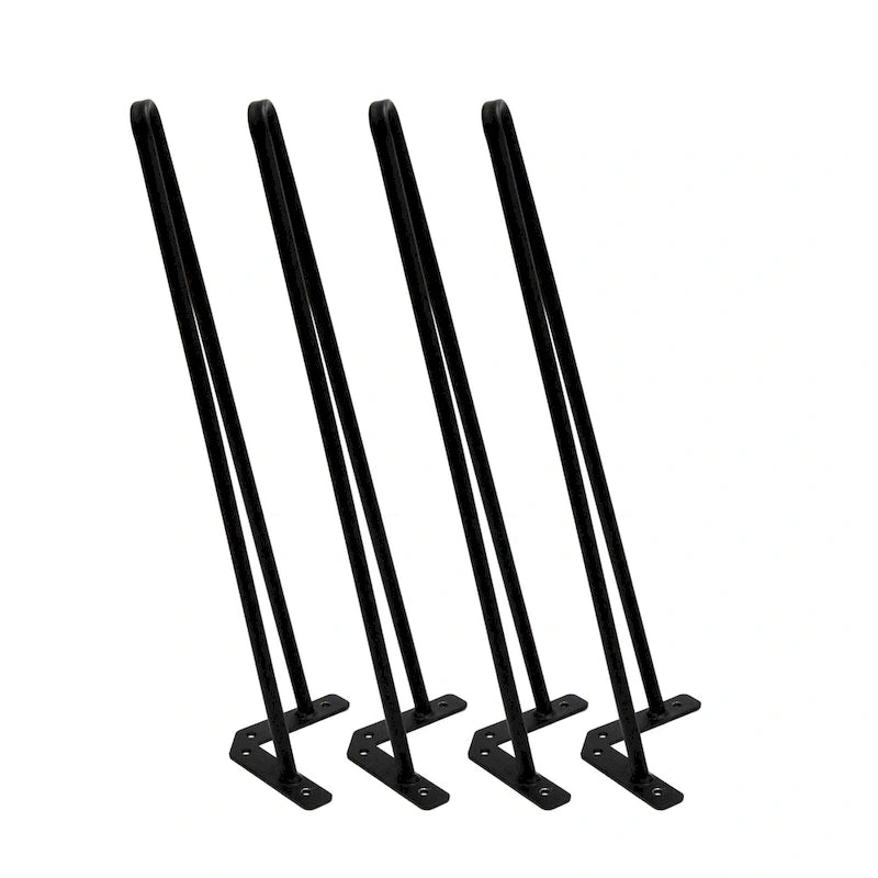 4er-Set Hairpin-Tischbeine aus Metall, Möbelfüße