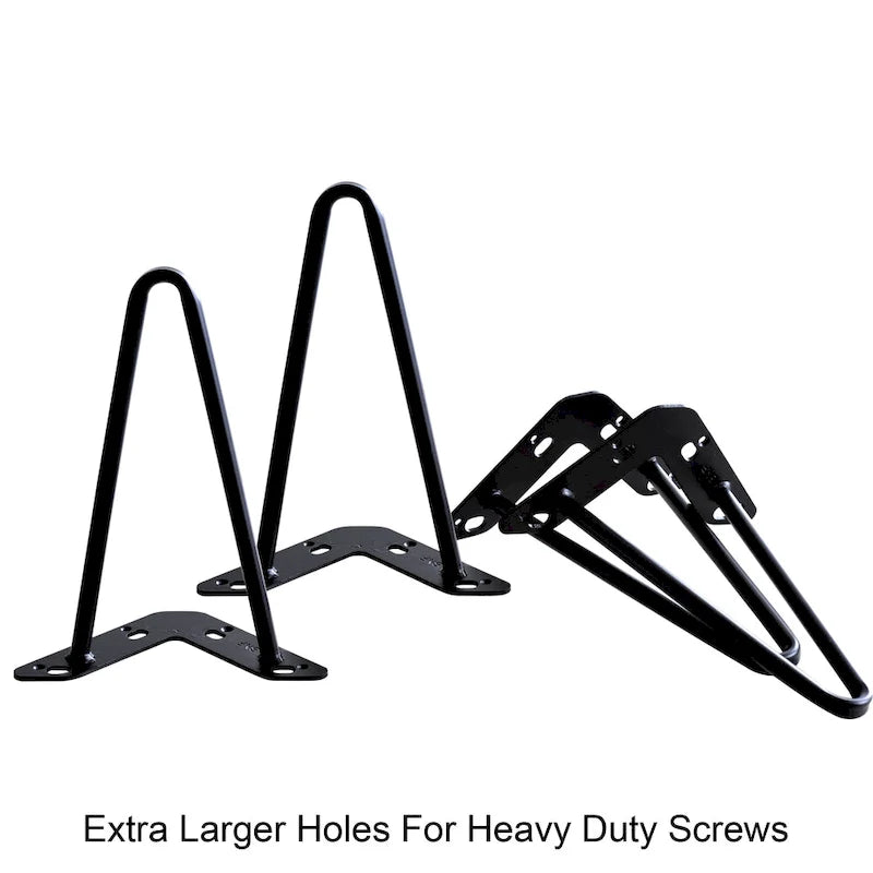 4er-Set Hairpin-Tischbeine aus Metall, Möbelfüße