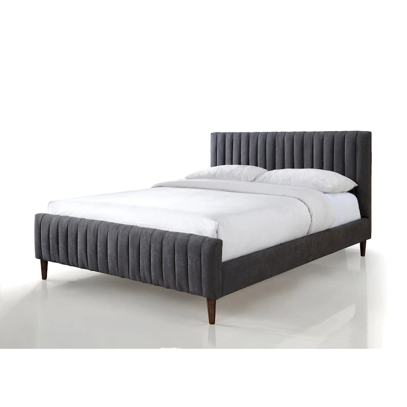 Gepolstertes Queen-Size-Plattformbett
