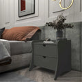 Nachttisch mit 2 Schubladen im Mid-Century Modern-Stil