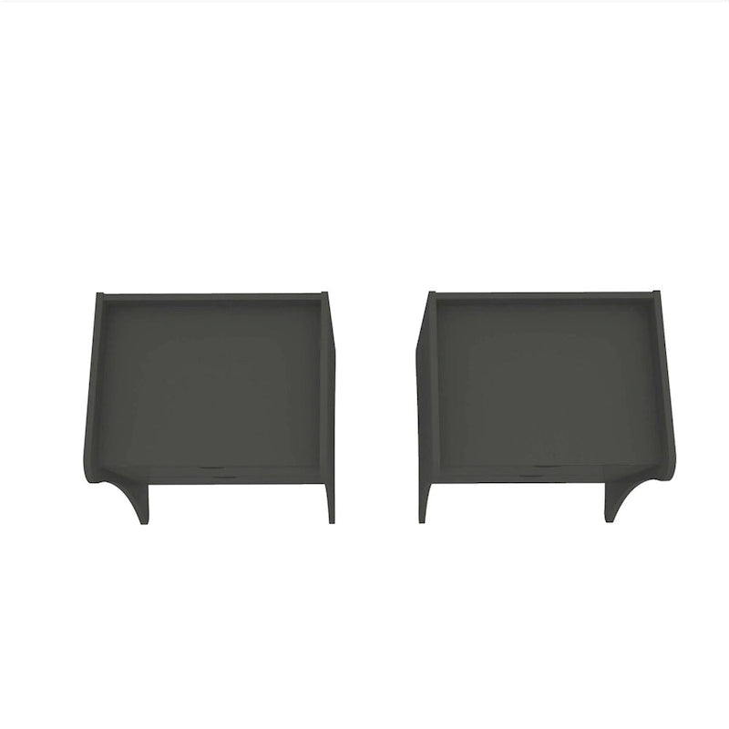 Nachttisch mit 2 Schubladen im Mid-Century Modern-Stil