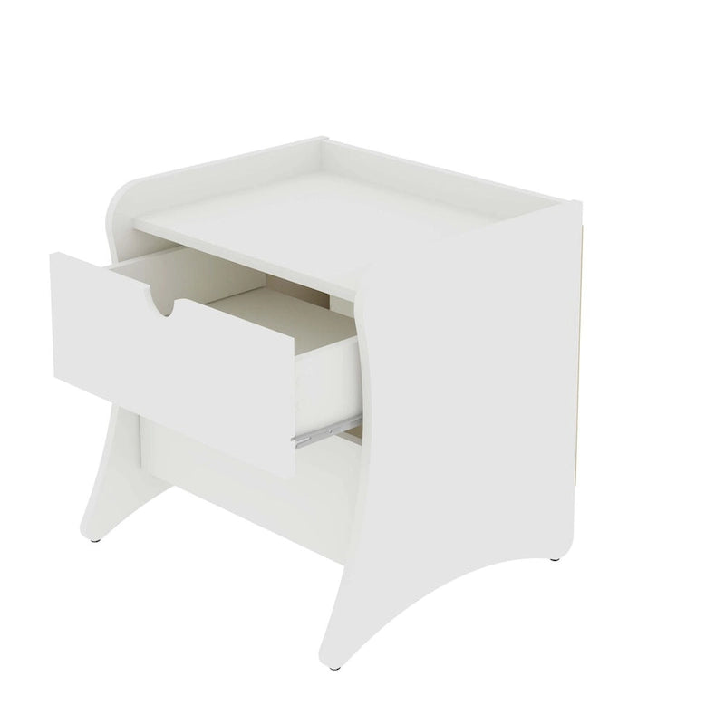 Nachttisch mit 2 Schubladen im Mid-Century Modern-Stil