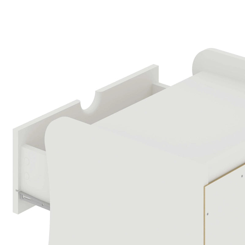Nachttisch mit 2 Schubladen im Mid-Century Modern-Stil