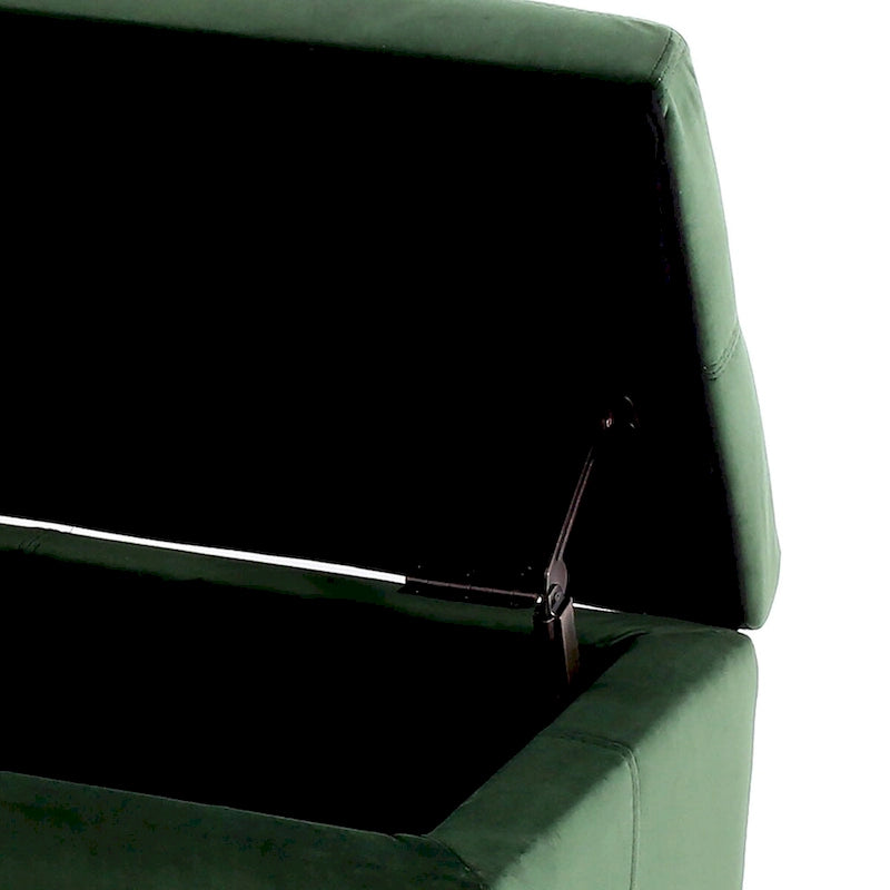 Gepolsterte Aufbewahrungsbank im zeitgenössischen minimalistischen Design