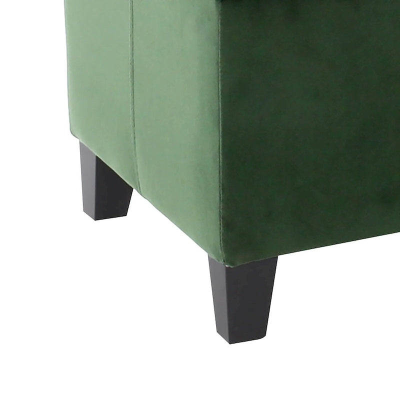 Gepolsterte Aufbewahrungsbank im zeitgenössischen minimalistischen Design