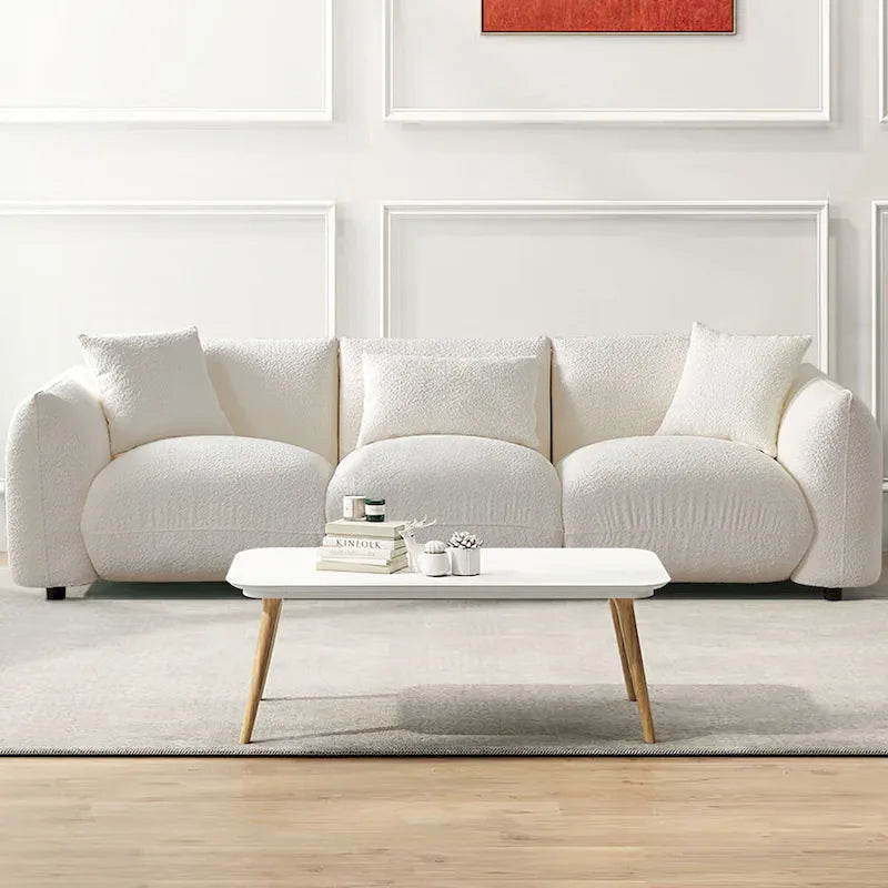 Polster-Ecksofa mit Ottomane