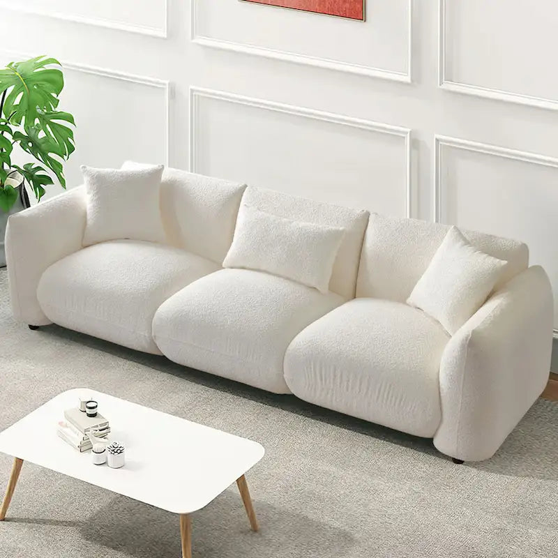 Polster-Ecksofa mit Ottomane