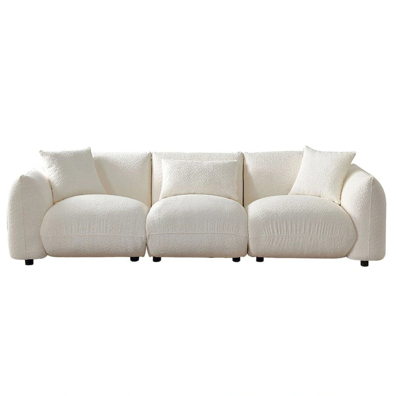 Polster-Ecksofa mit Ottomane