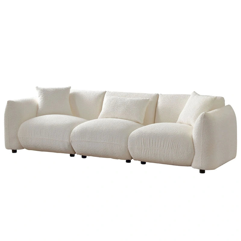 Polster-Ecksofa mit Ottomane