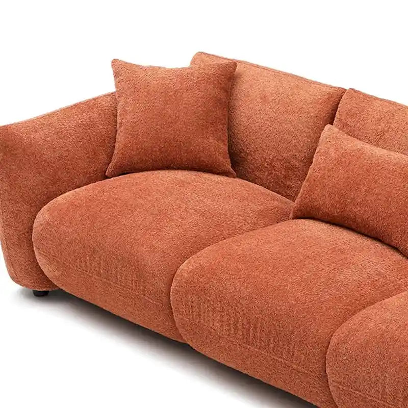Polster-Ecksofa mit Ottomane