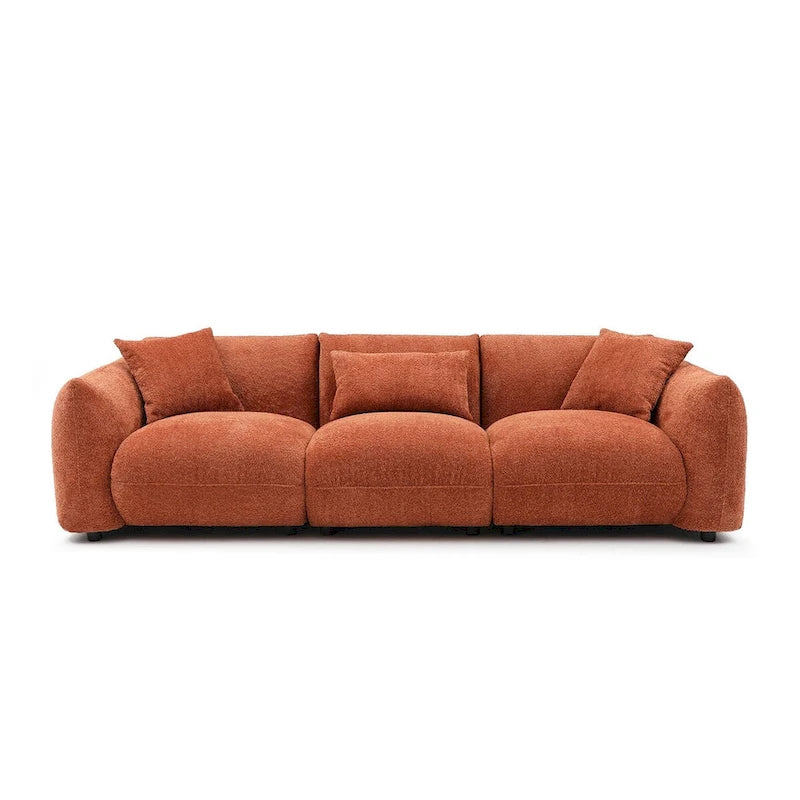 Polster-Ecksofa mit Ottomane
