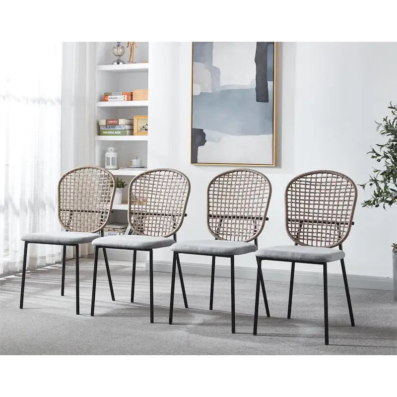 Modernes 5-teiliges Esszimmertisch-Set für 4–6 Personen