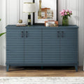 Modernes Sideboard mit 4 Türen, großem Stauraum, verstellbaren Einlegeböden und Metallgriffen