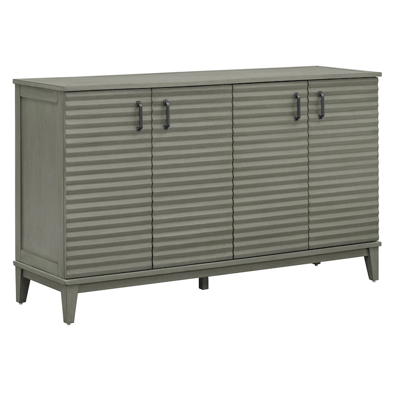 Modernes Sideboard mit 4 Türen, großem Stauraum, verstellbaren Einlegeböden und Metallgriffen