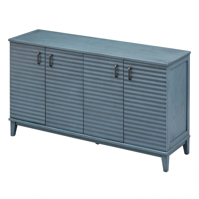 Modernes Sideboard mit 4 Türen, großem Stauraum, verstellbaren Einlegeböden und Metallgriffen