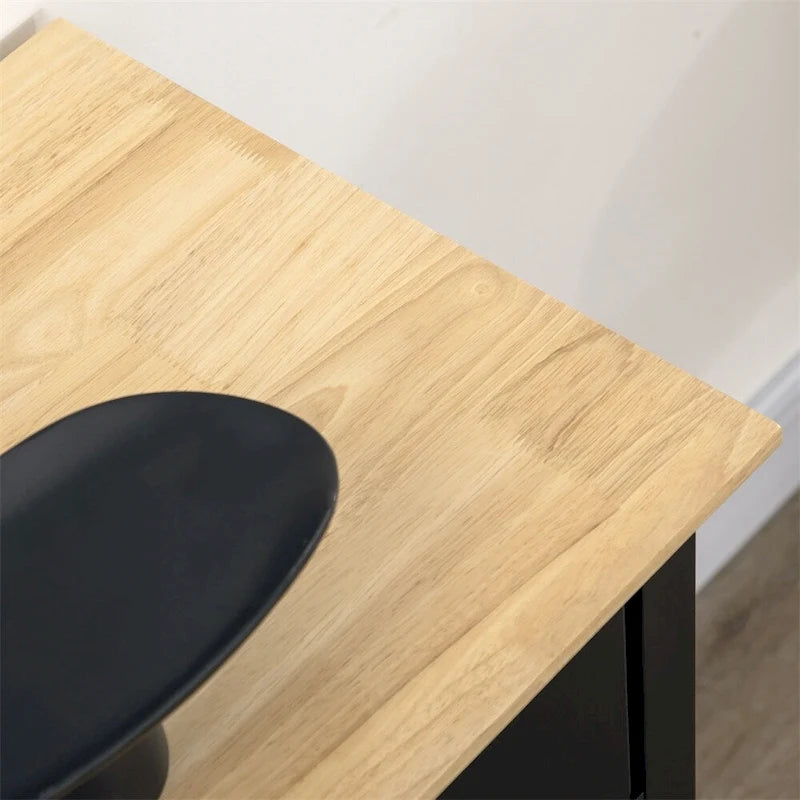 Holz-Sideboard-Buffet-Schrank mit Schubladen und verstellbaren Einlegeböden